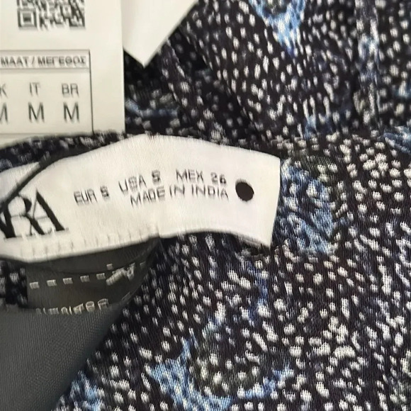 ZARA | Blue | PRINTED TOP - Picture 13 of 13